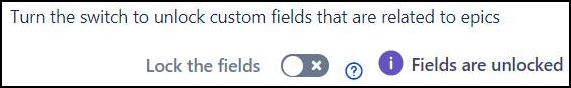 Unlock the fields radio button 