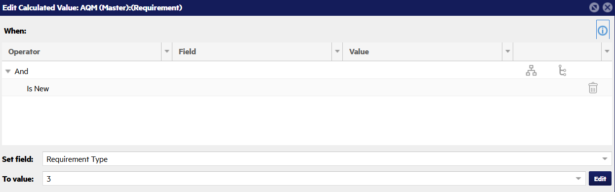 Edit calculated value