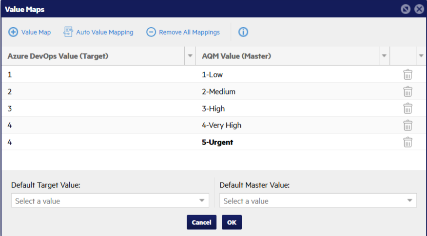 Value mapping example