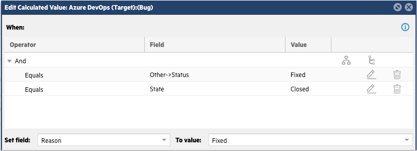 Edit Calculated Value dialog box