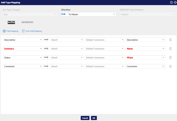 Add type mapping example