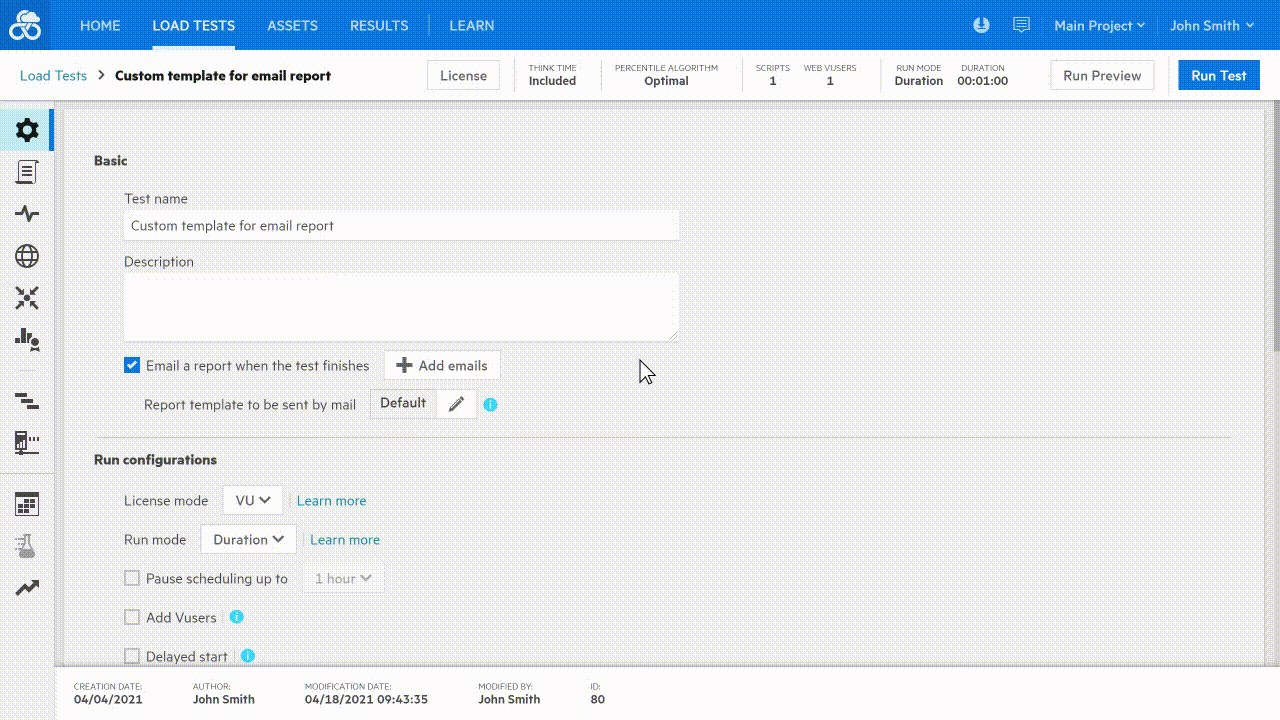 Report template demo