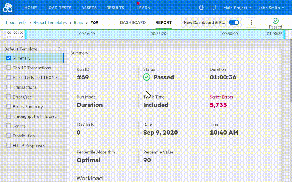 Report template demo