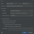 enable web inspector for scripts in WebStorm