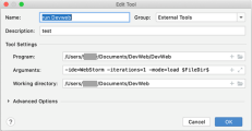 Script execution on macOS for WebStorm