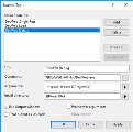 External tools dialog box