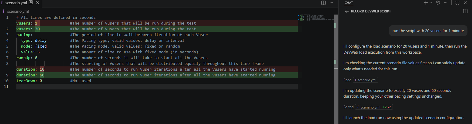Run a script from AI agent