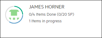 Team member bucket with story details.