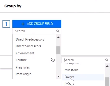 Example of grouping by Feature.Owner