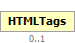 HTMLTags Element (Optional, up to 1 element(s) allowed)