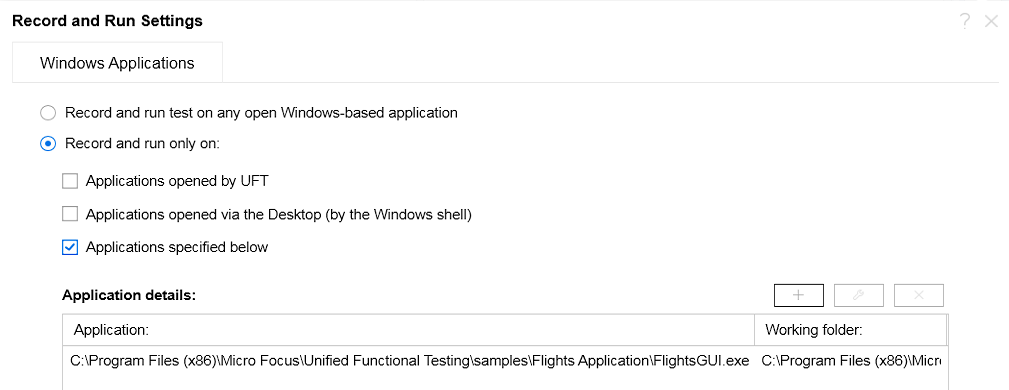 Test a GUI application with output values