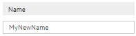 Naming a phase in the Properties pane.