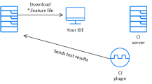 The components involved in automating Gherkin tests.