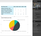 Add the pie chart visualization to the report.