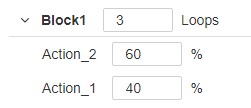 Run by percentages example
