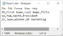 Edit with Notepad example