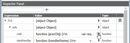 Inspector panel example
