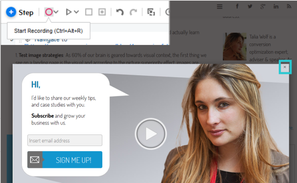 Start Recording example