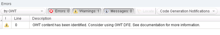 GWT DFE detection