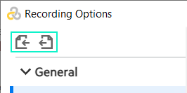 Import Export Recording Option