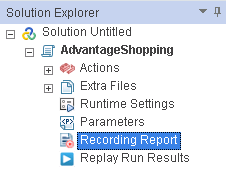 Recording Report node