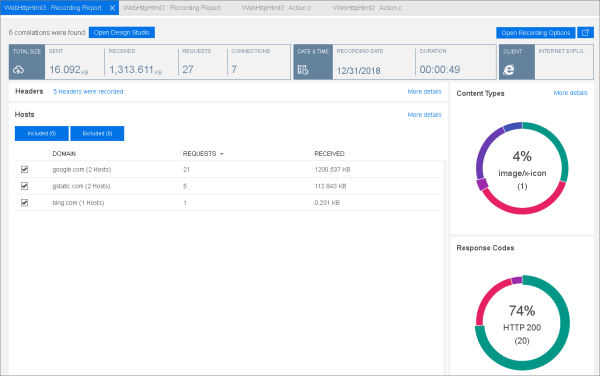 Recording Report Dashboard