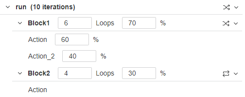 Run Logic multiple blocks example